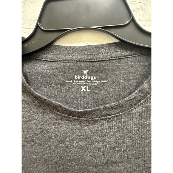 Birddogs Men's Graphic Print Breathable T-Shirt Size XL Gray Heather Stretch - Picture 4 of 5